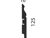 Артикул AP21, 125X16X2400 с пазом, Напольные плинтусы, Cosca в текстуре, фото 1