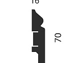 Артикул AP05, 70X16X2400 с пазом, Напольные плинтусы, Cosca в текстуре, фото 1