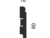 Артикул AP09, 80X16X2400 с пазом, Напольные плинтусы, Cosca в текстуре, фото 1