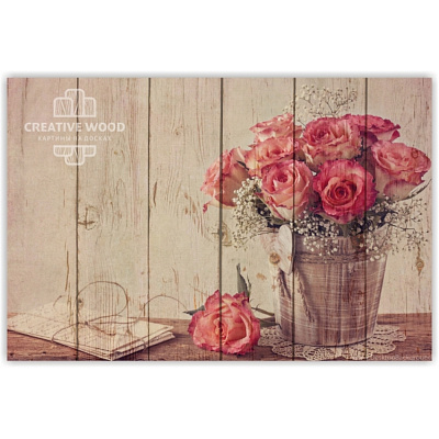 Картины Цветы -25 Розы, Цветы, Creative Wood Картины Цветы -25 Розы, Цветы, Creative Wood