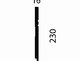 Артикул AP27, 230X16X2400 с пазом, Напольные плинтусы, Cosca в текстуре, фото 1
