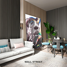 Разноцветное панно для стен Wall street Волборды ABSTRAKTION-015